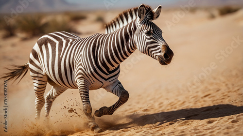 zebra in the wild