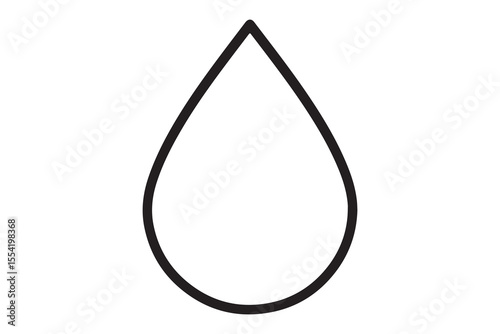 Water Drop Illustration Simple, Clean, and Versatile Design Element