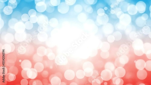 A vibrant bokeh background features soft glowing circles in shades of blue red and orange creating a festive and cheerful atmosphere
