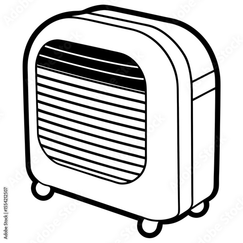 Minimal Air Cooler Vector Illustration