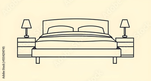 Bed icon, Sleeping bed icon, Furniture icon, Hotel bed, Bedroom icon, Double bed icon, Single bed icon, Flat bed icon, Vector bed icon, Bed symbol, Minimalist bed icon, Line art bed, Bed with pillow, 
