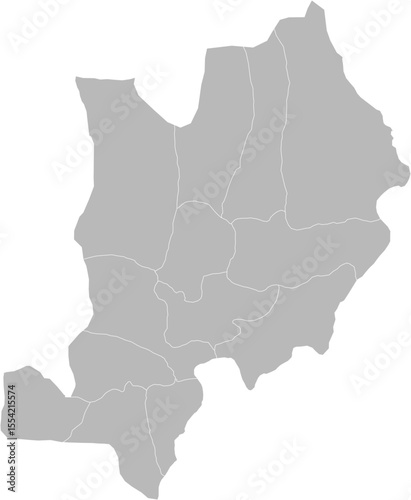 Ebonyi, Nigeria – administrative vector map with local government area boundaries (Web Mercator projection, PPT-compatible & fully editable)