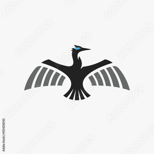 Anhinga Bird Logo