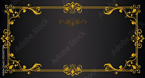 Victorian style frame, Rococo frame, Elegant frame, Old-fashioned frame, Gold trim, Gilded frame, Royal frame, Art deco frame, Vintage border, Classic gold frame, Vintage mirror frame, Golden photo fr