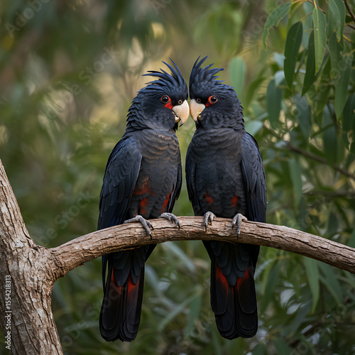 Couple of king parrot