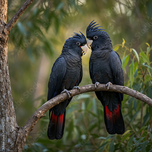 Couple of king parrot