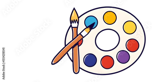 Paints and brushes icon, Art supplies icon, Painting tools, Brush and paint icon, Artist tools, Paint palette icon, Watercolor brush icon, Acrylic paint icon, Drawing tools icon, Creative tools icon, 