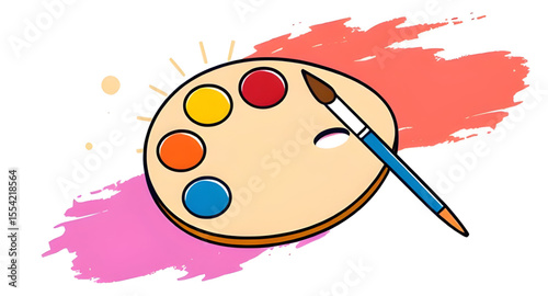 Paints and brushes icon, Art supplies icon, Painting tools, Brush and paint icon, Artist tools, Paint palette icon, Watercolor brush icon, Acrylic paint icon, Drawing tools icon, Creative tools icon, 