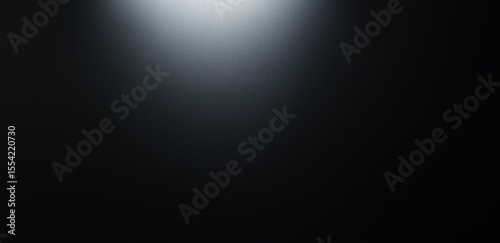 A wide - banner scene: With darkness as the background, a spotlight creates a mysterious - focused atmosphere.