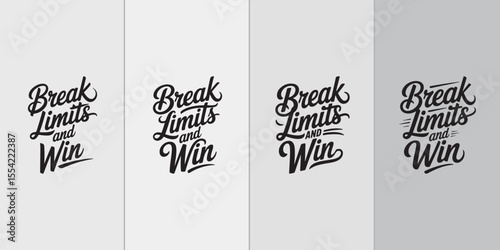 Handwritten Motivational Typography Poster – Positive Quote Wall Art Vector Design Set