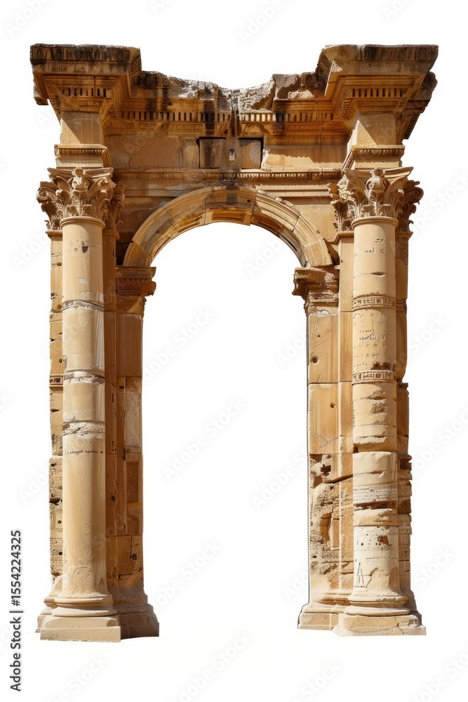 Naklejka premium Ancient stone arch historical architecture