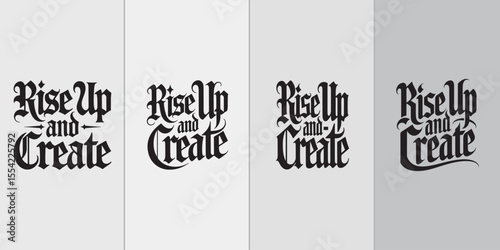 Handwritten Motivational Typography Poster – Positive Quote Wall Art Vector Design Set