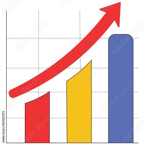 Clean Stock Market Growth Graph With Smooth Gradient Line From Green to Blue in PNG on a Transparent Background, Featuring a Minimal Chart Style With No Grid, Text or Extra Elements