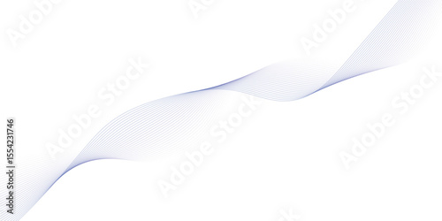 Vector abstract white light blend paper wave flow digital gradient transparent tech wave curve creative technology flowing smooth diagonal background. Modern creative wave lines glowing moving sound