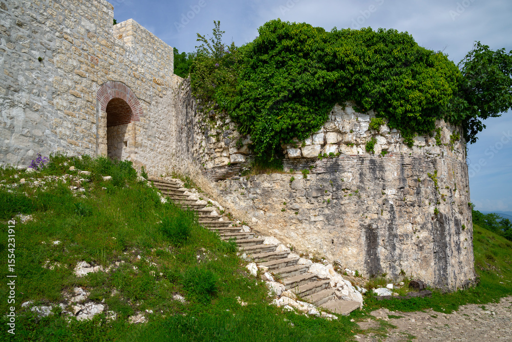 At the entrance to the ancient Anakopian fortress. New Athos, Republic of Abkhazia At the entrance to the ancient Anakopian fortress. New Athos, Republic of Abkhazia