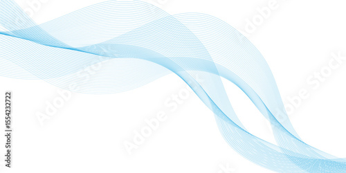 Abstract water colour wave element for design. wave  line, Digital frequency track equalizer. Stylized line art background. Vector illustration. Wave with lines created using blend tool.