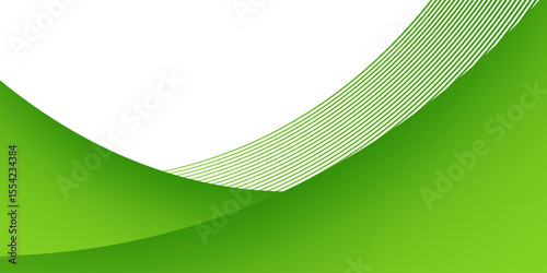 Wallpaper Mural simple banner footer background. green wave element in Vector Illustration Torontodigital.ca