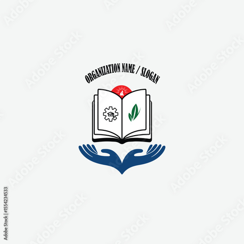 3403 educational logo school college university learning institute book academy organization