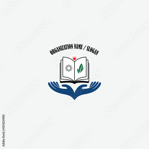 3409 educational logo school college university learning institute book academy organization
