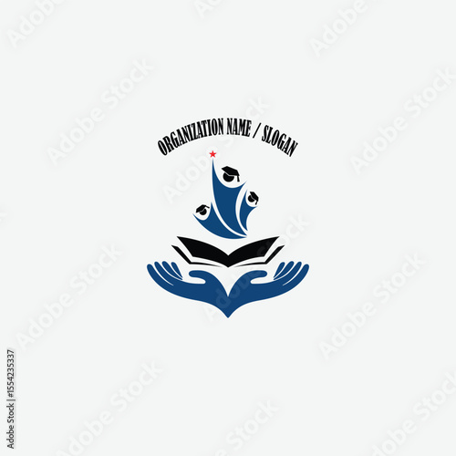 3417 educational logo school college university learning institute book academy organization