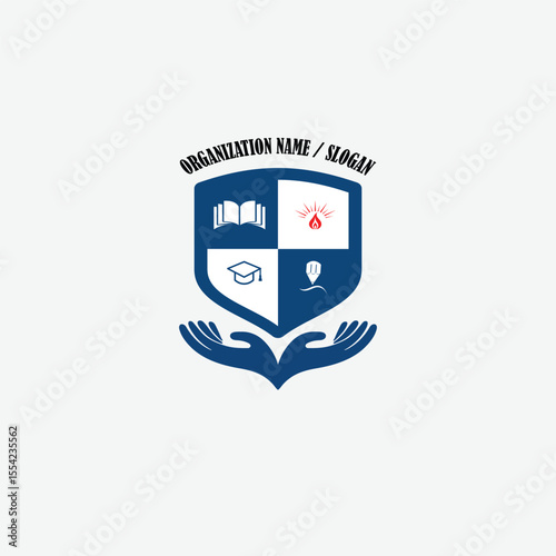 3421 educational logo school college university learning institute book academy organization