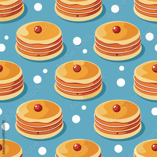 pancake seamless pattern.