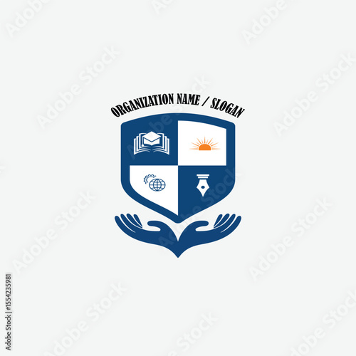 3428 educational logo school college university learning institute book academy organization