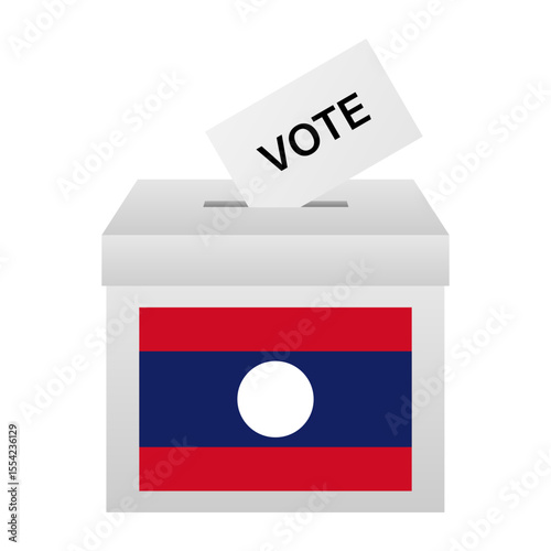 Election in Laos. Election Concept. Vector Illustration.