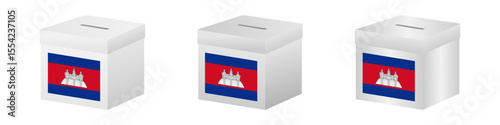 Election in Cambodia. Election Concept. Vector Illustration.