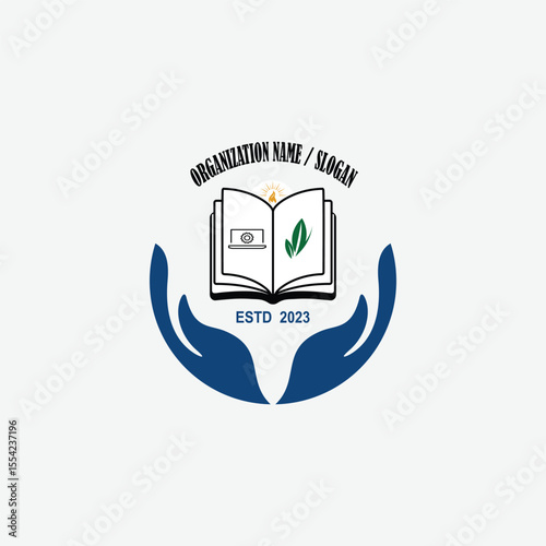 3452 educational logo school college university learning institute book academy organization
