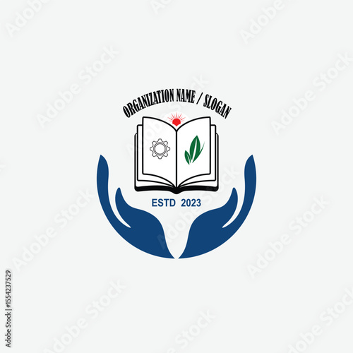 3458 educational logo school college university learning institute book academy organization