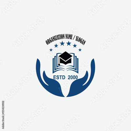 3469 educational logo school college university learning institute book academy organization