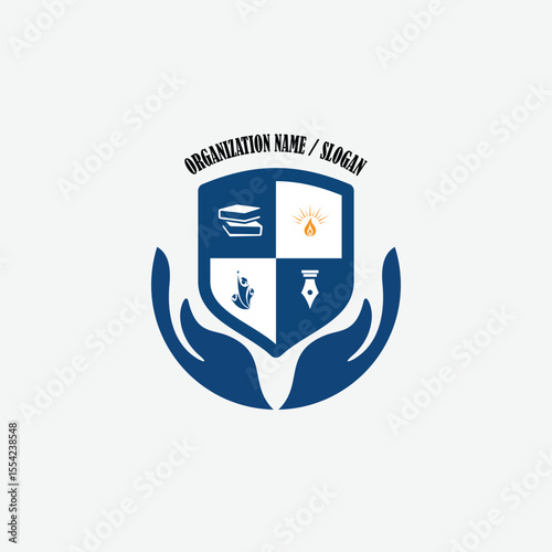 3476 educational logo school college university learning institute book academy organization