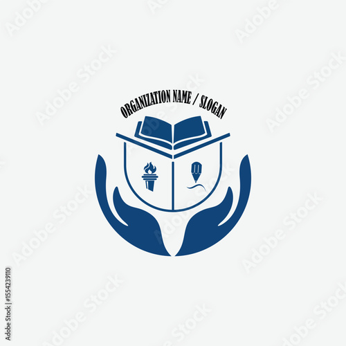 3484 educational logo school college university learning institute book academy organization