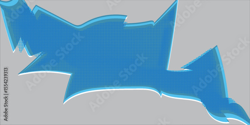Graffiti wall with gray, blue and white spray paint. The graffiti is a mixture of dots, colors and shapes, creating a perfect look.