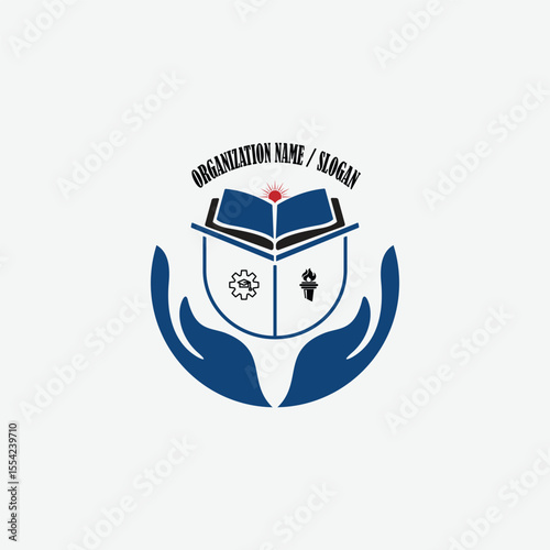 3493 educational logo school college university learning institute book academy organization [Converted]
