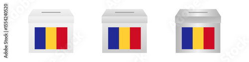 Election in Romania. Election Concept. Vector Illustration.