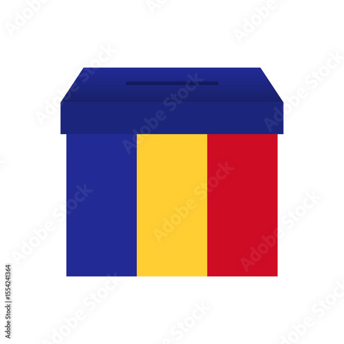 Election in Romania. Election Concept. Vector Illustration.