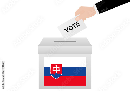 Election in Slovakia. Election Concept. Vector Illustration.