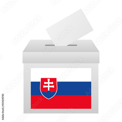 Election in Slovakia. Election Concept. Vector Illustration.