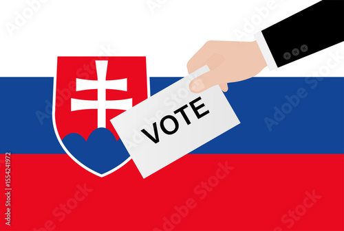 Election in Slovakia. Election Concept. Vector Illustration.