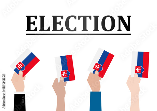 Election in Slovakia. Election Concept. Vector Illustration.