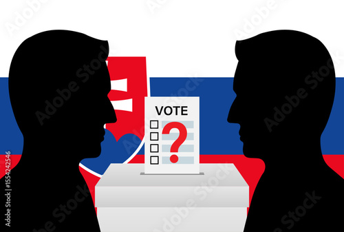 Election in Slovakia. Election Concept. Vector Illustration.