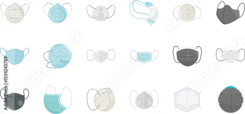 Collection of Diverse Face Mask Designs A Comprehensive Guide to Styles and Types