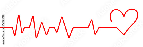 Line rate heartbeat. Medical monitor heart beat and fhyrhm. Electrocardiogram heart and pulse for monitor health.