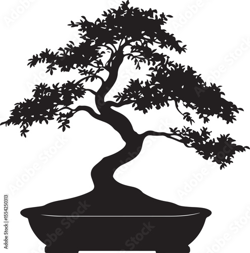 bonsai tree silhouette, tree, vector, nature, illustration, leaf, silhouette, plant, flower, branch, art, design, bonsai, floral, spring, summer, leaves, symbol, forest, black, green, grass, cartoon, 