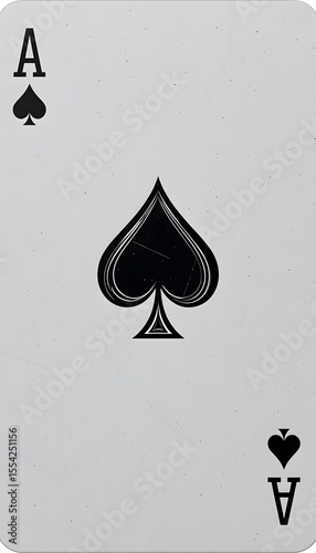 Ace of Spades playing card.
