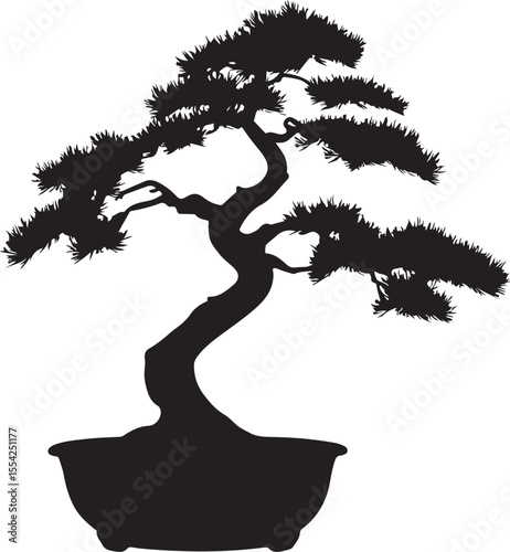 bonsai tree silhouette, tree, vector, nature, illustration, leaf, silhouette, plant, flower, branch, art, design, bonsai, floral, spring, summer, leaves, symbol, forest, black, green, grass, cartoon, 