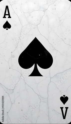 Ace of Spades playing card.
