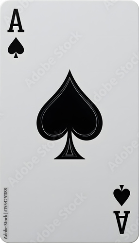 Ace of Spades playing card.